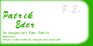 patrik eder business card